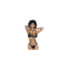 Deux-en-Un, Body et nuisette dentelle noire 